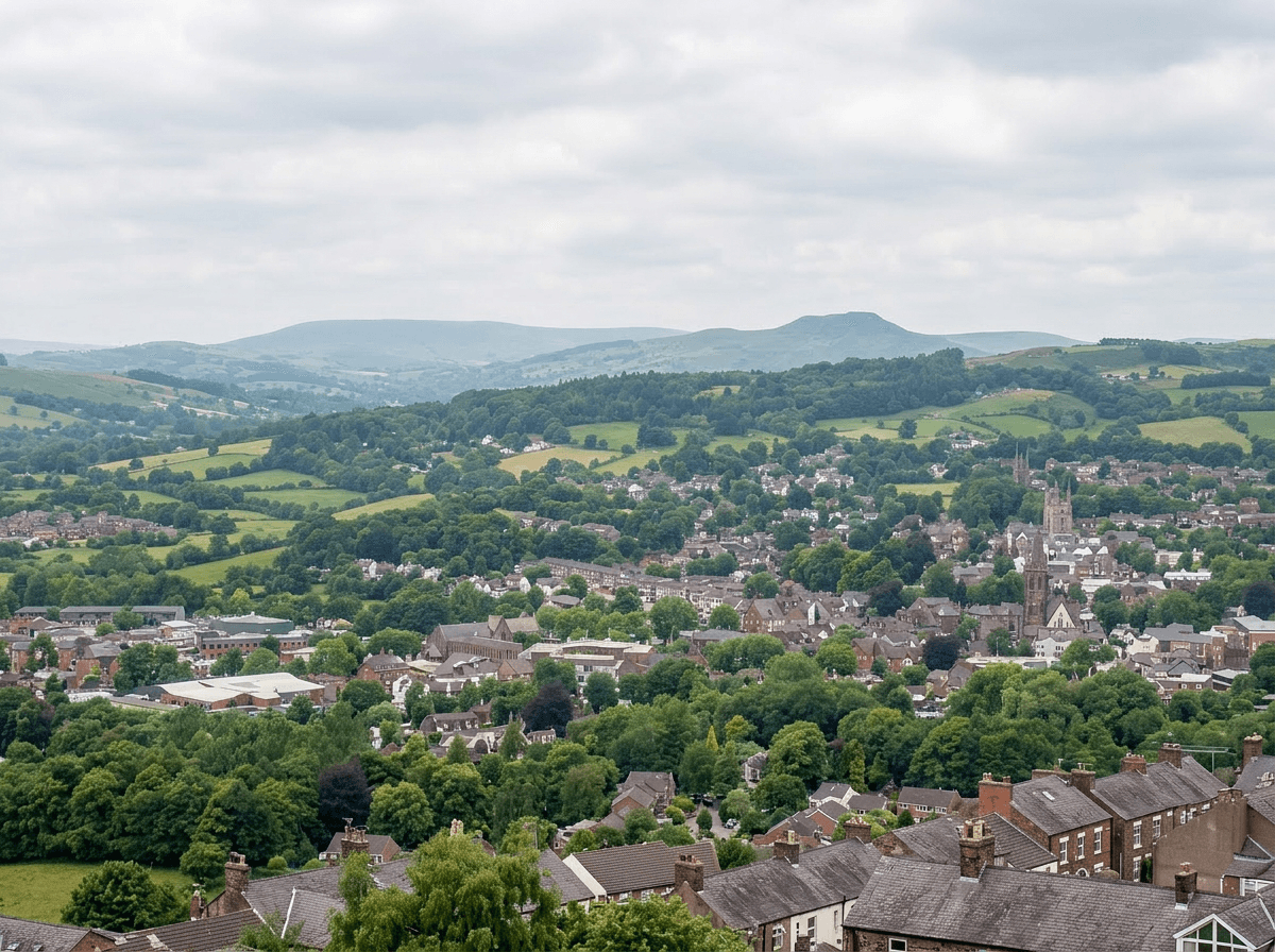 View towards the Peak District