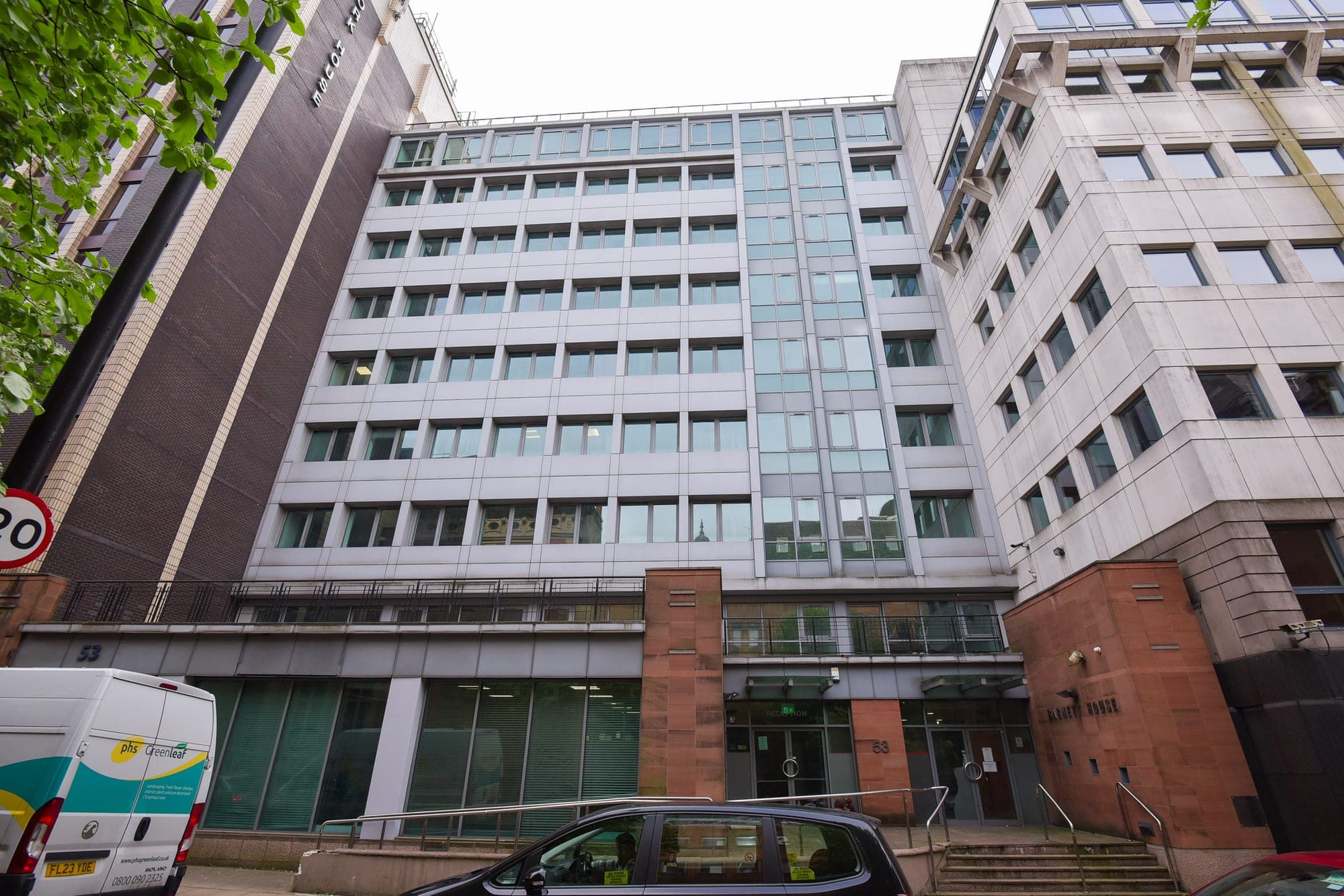The Manchester office building that became Tabula, before refurbishment