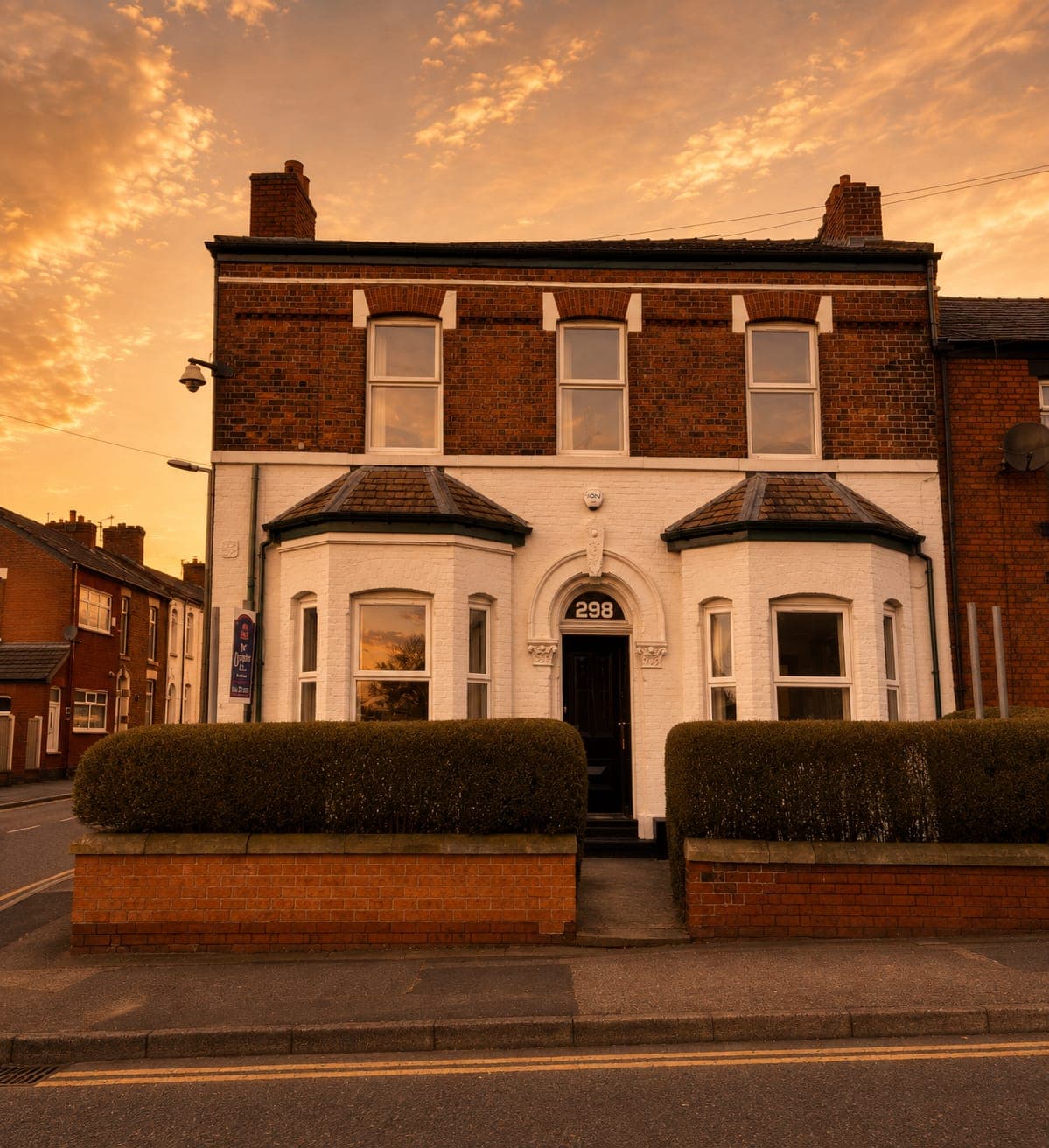Springfield House at dusk