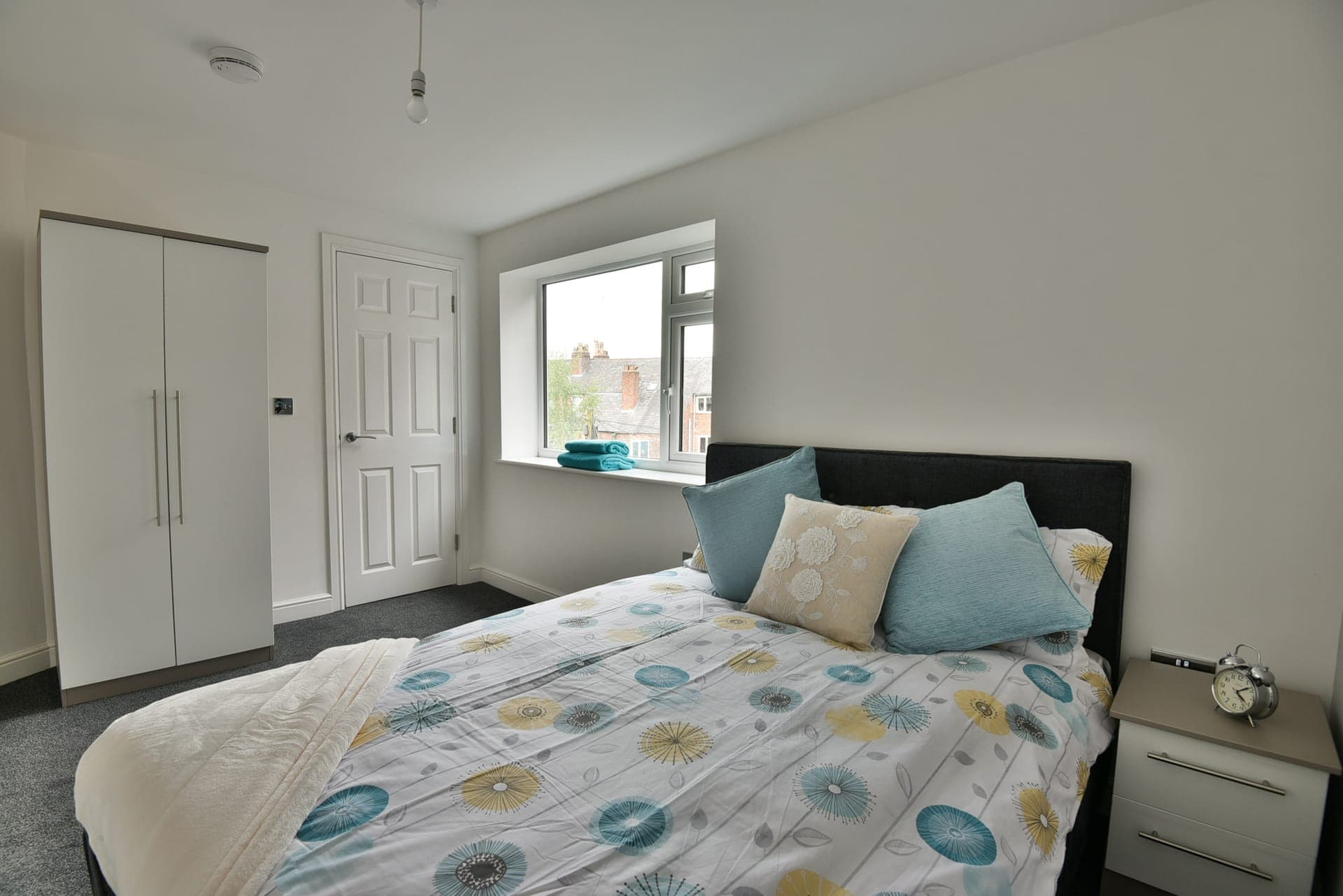 Bedroom with fitted wardrobe