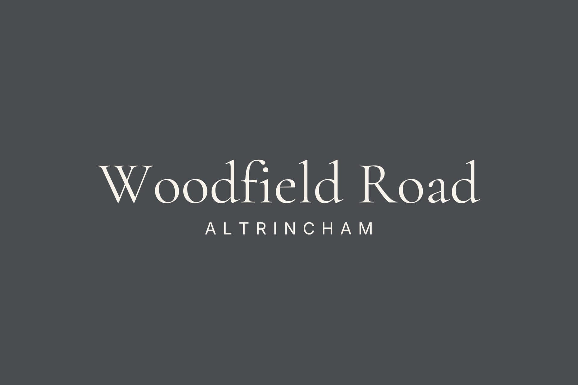 The Woodfield Road, Altrincham brand mark