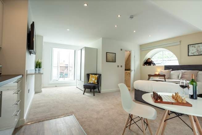 Open-plan living space at Meyer Street